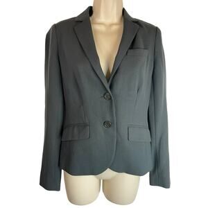 J.crew Gray wool blazer size 2 Grey Jacket Preppy Academia Twee Career
